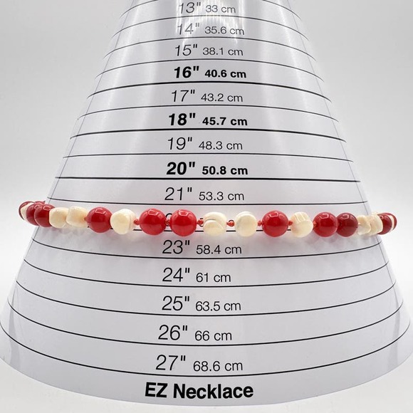 Vintage Red Coral and Freshwater Pearl Knotted Necklace with Barrel Clasp 22" - Picture 13 of 13